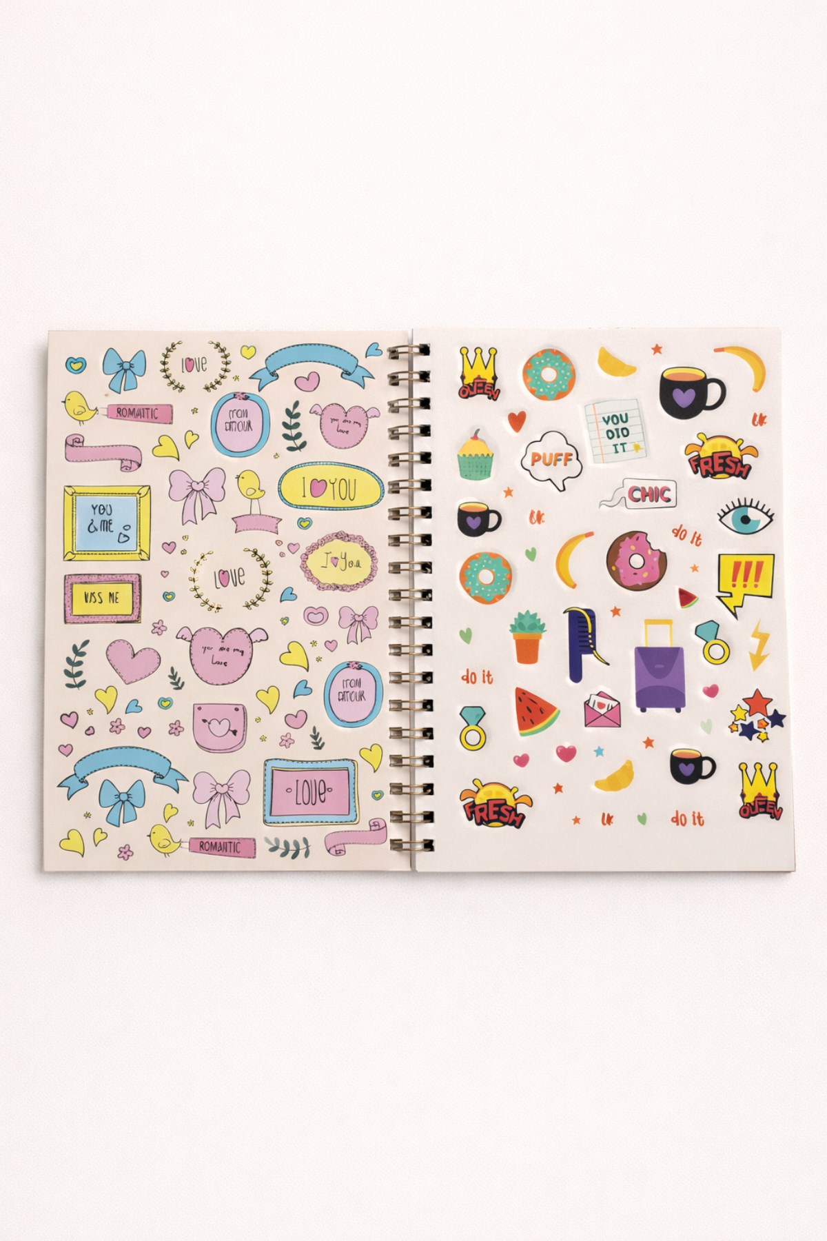 Romantik Benim Ajandam Stickerlı Plan Ajandası 18X24cm