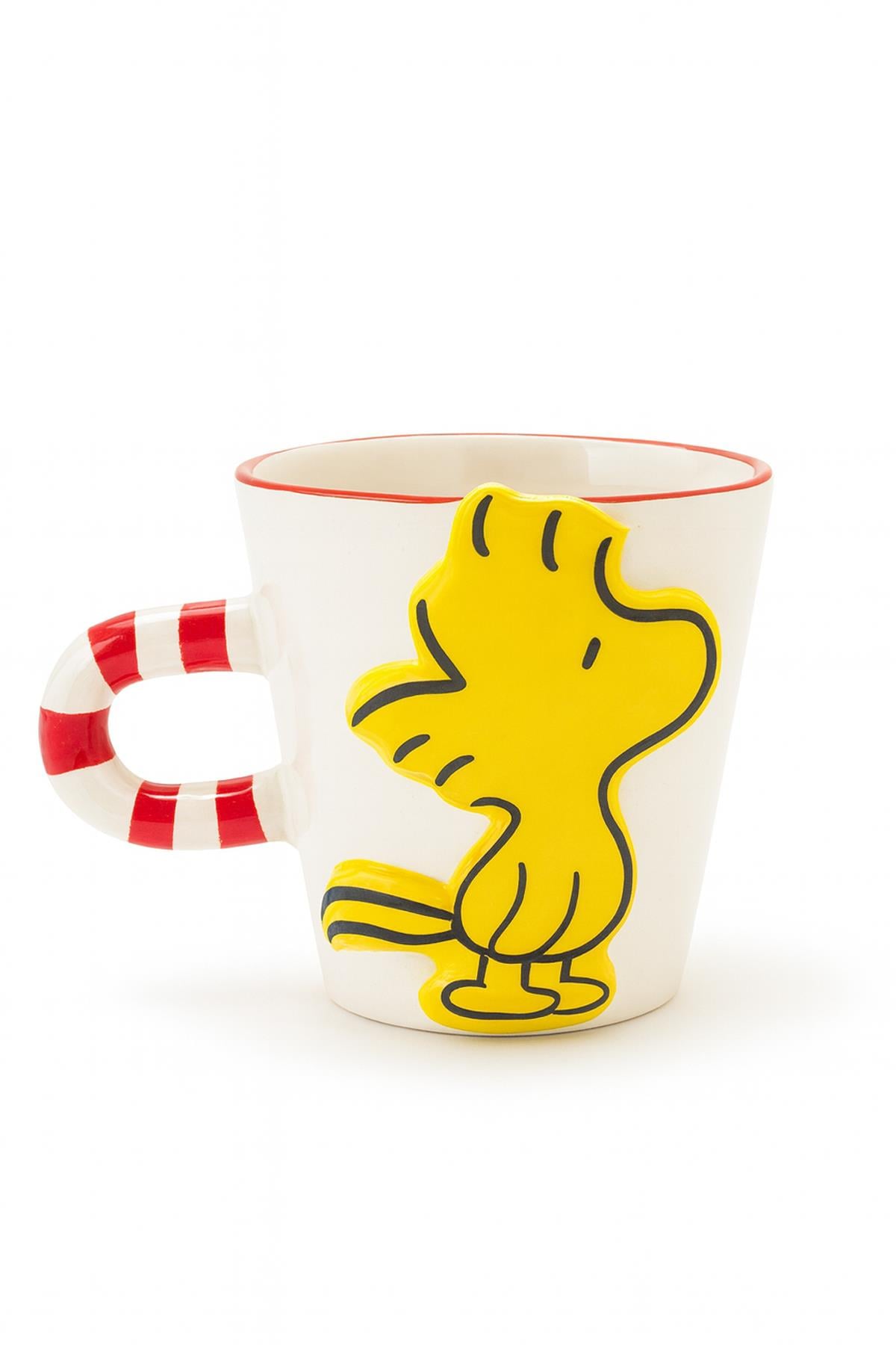 Sarı Snoppy Kuplu Seramik Fincan 250 Ml