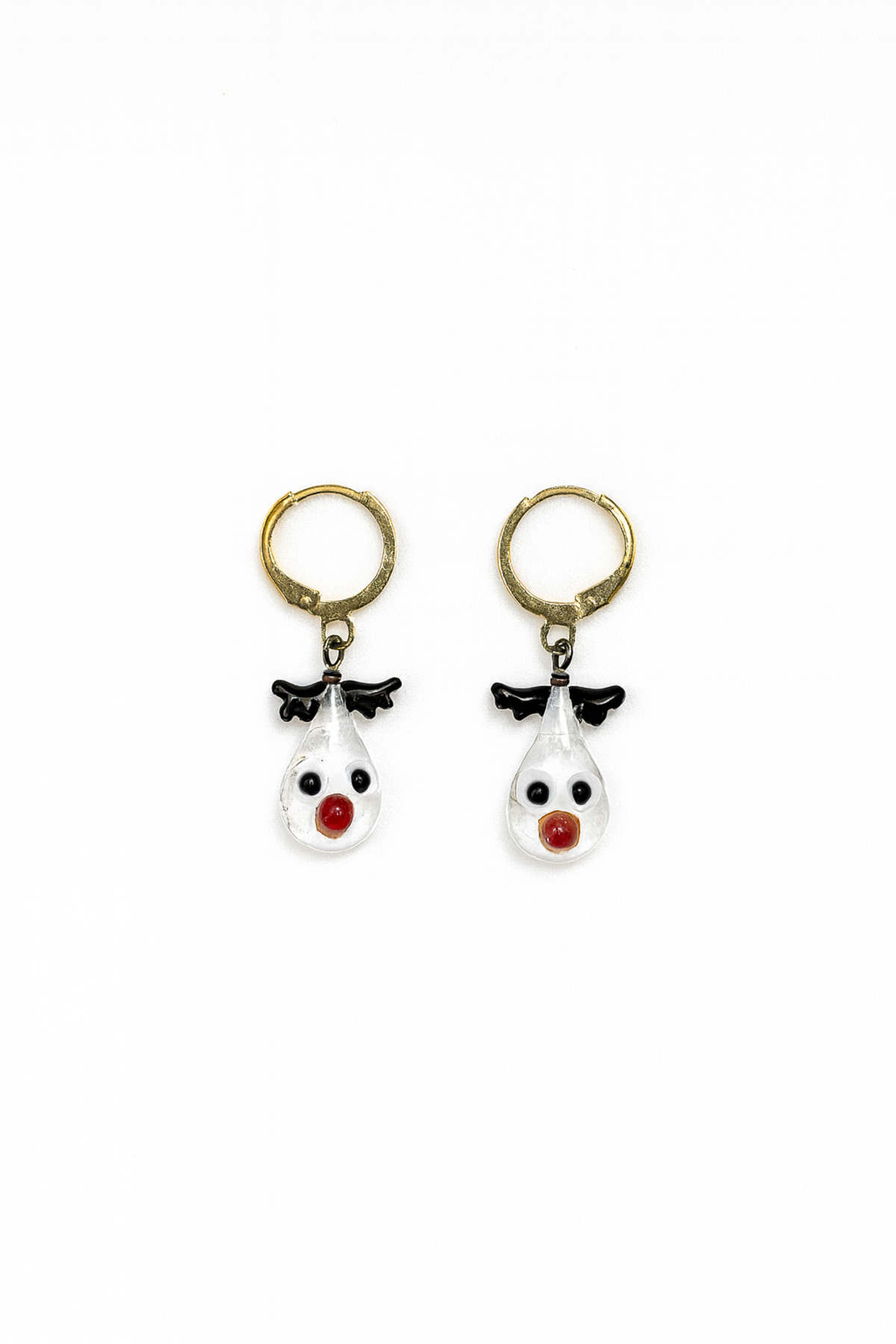 Şeffaf Geyik Damla Küpe