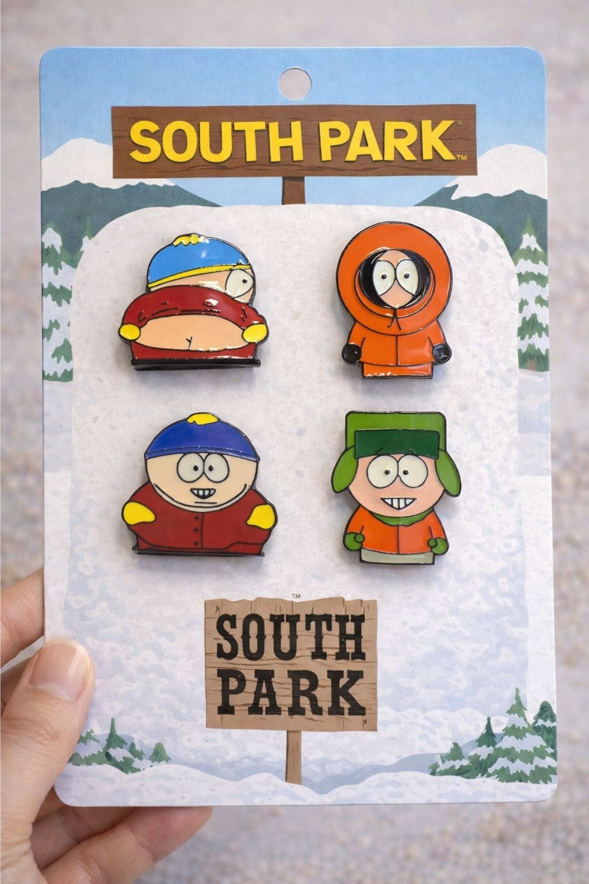 South Park 4lü Karakter Seti Rozet