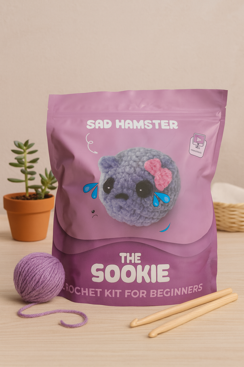 THE GOOKIE AMIGURUMI CROCHET HAMSTER