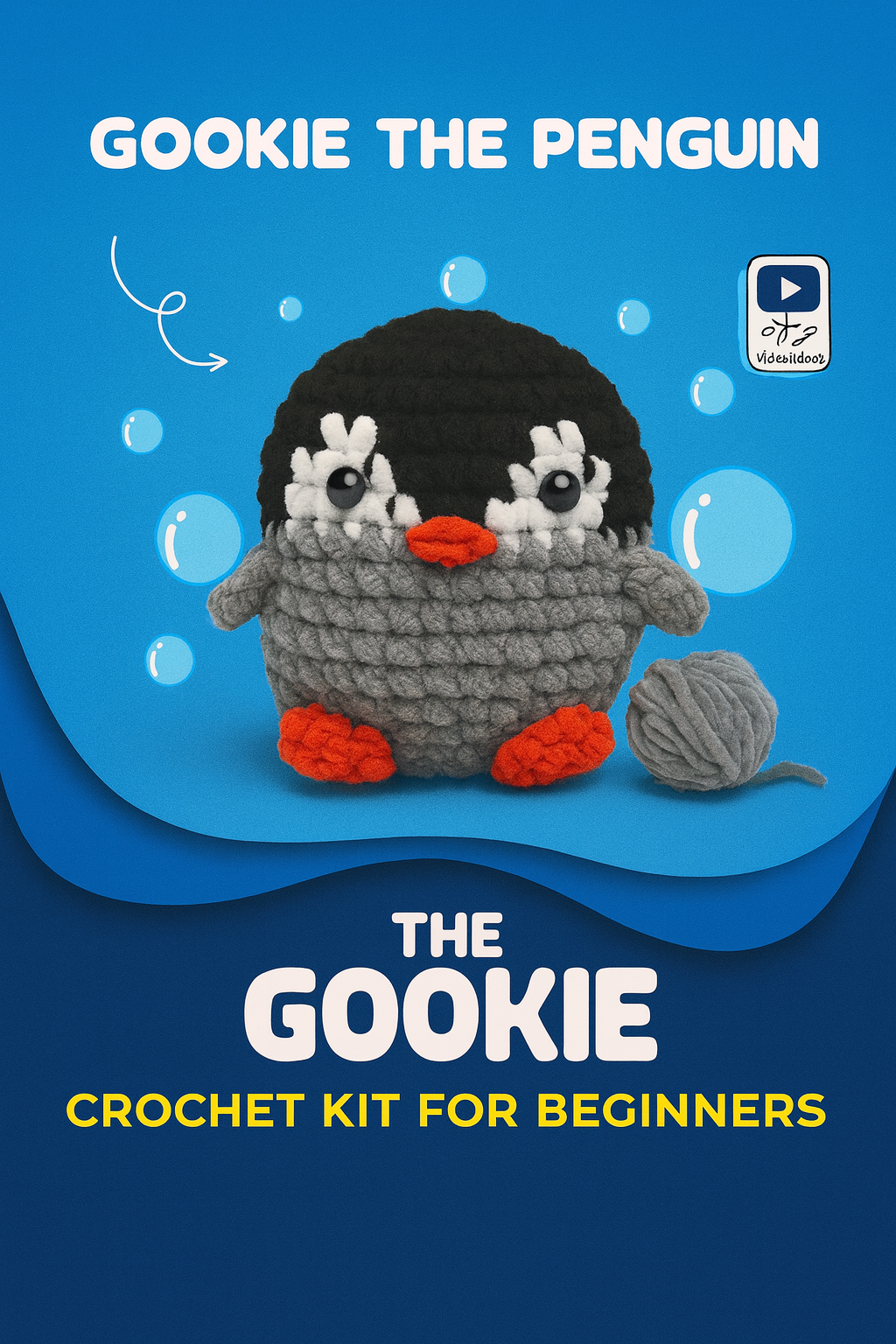 THE GOOKIE AMIGURUMI CROCHET KITS PENGUIN