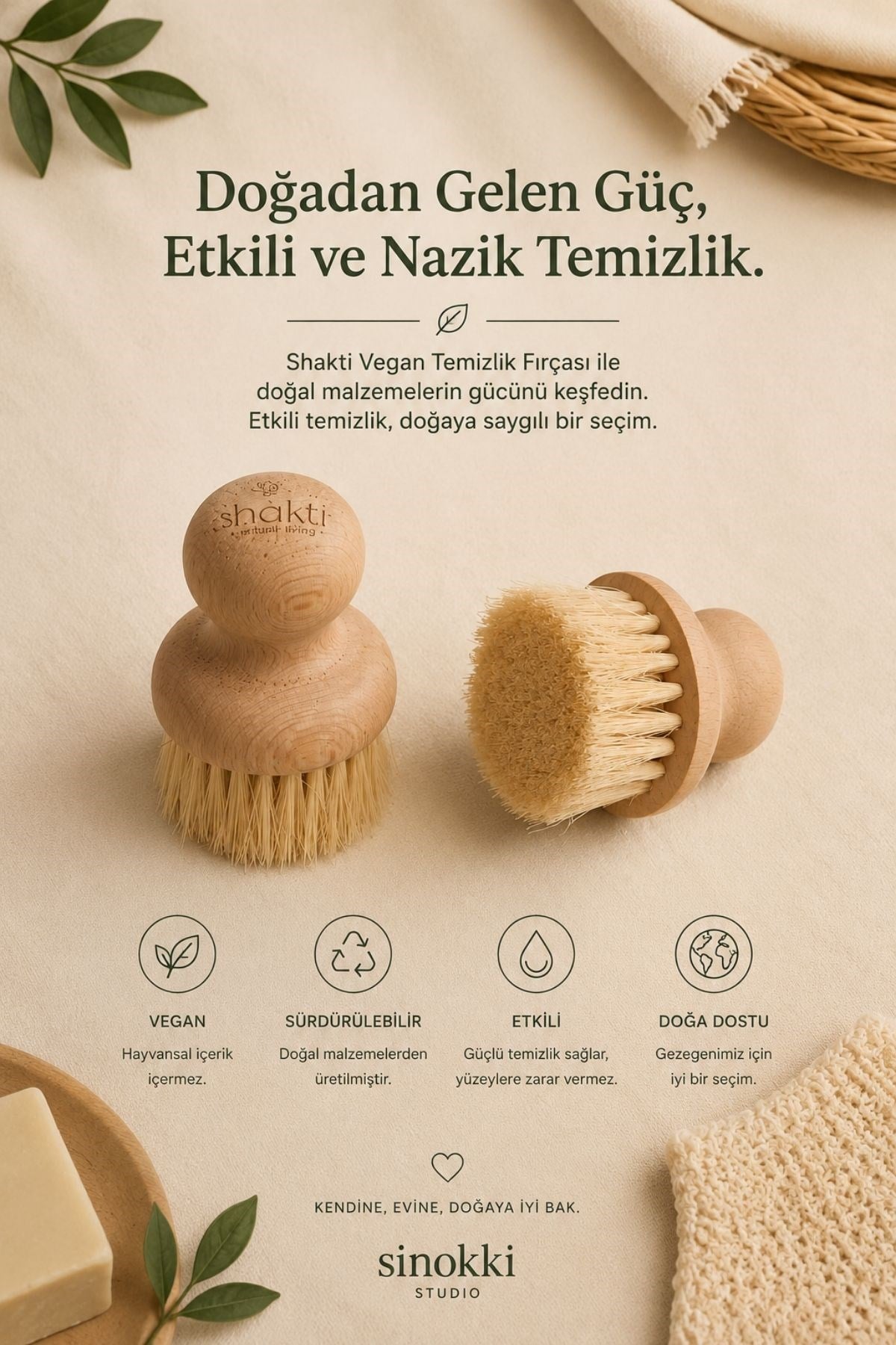 Vegan Temizlik Fırçası