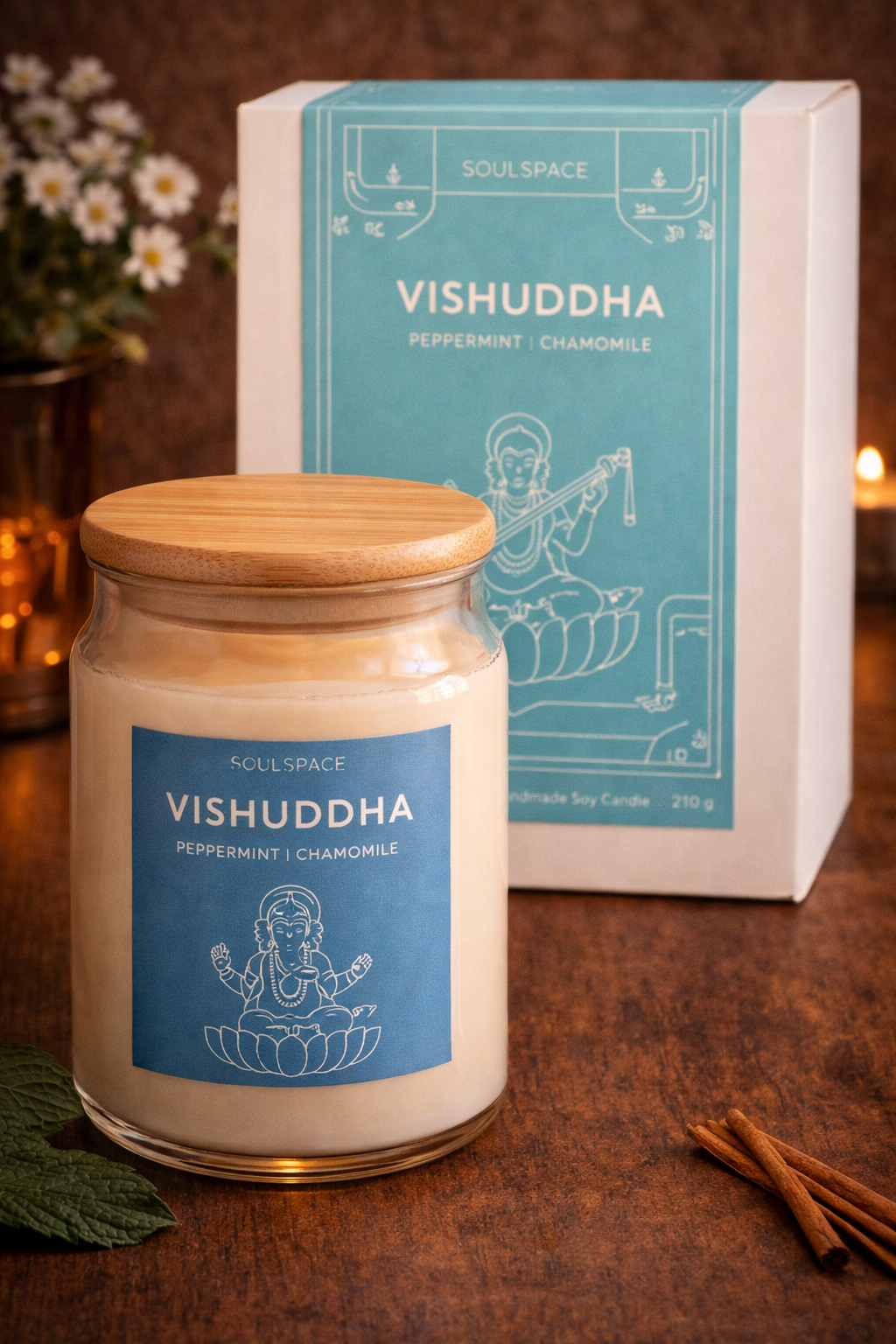 Vıshuddha (Peppermınt Chamomıle) Mum
