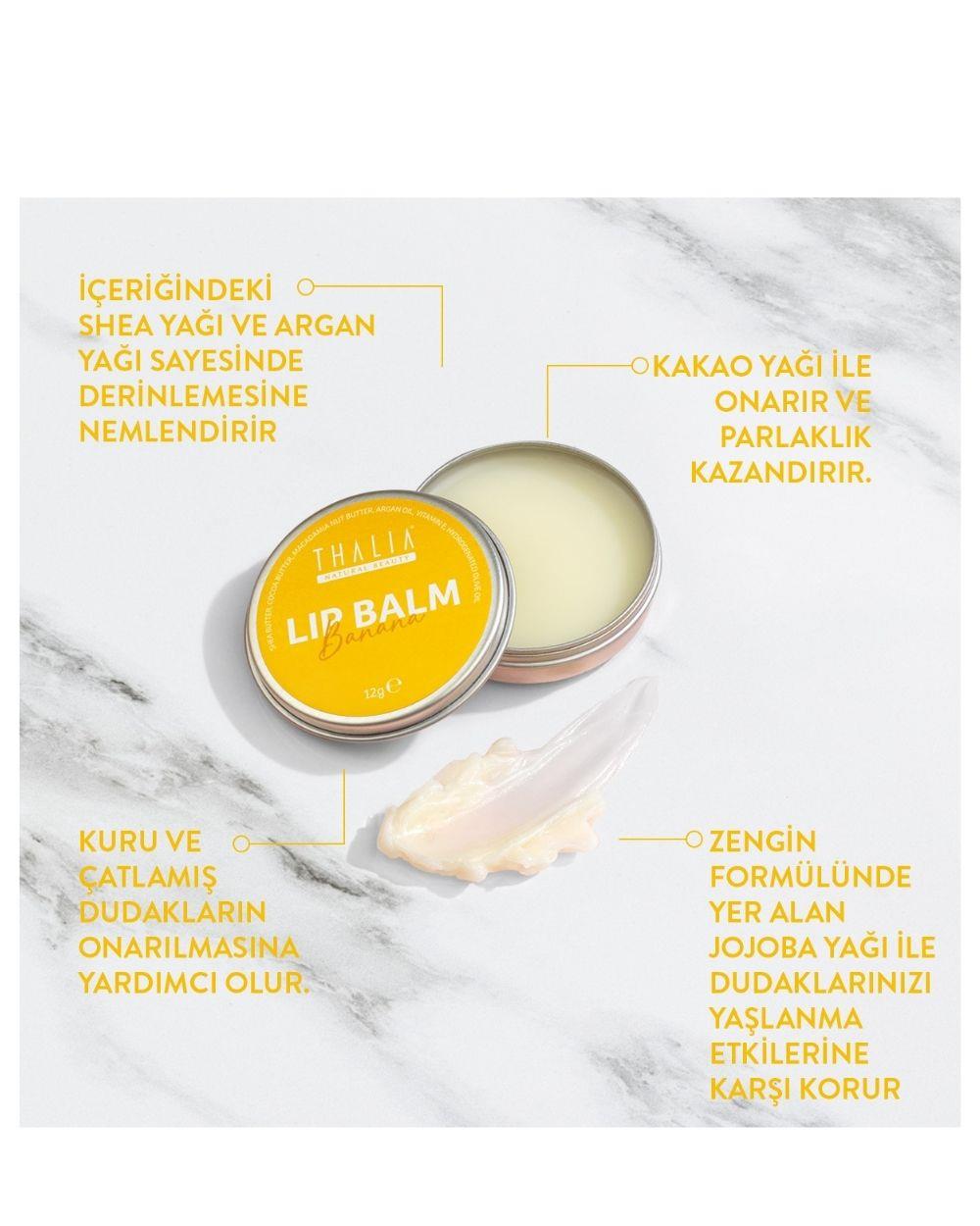 Yoğun Nemlendirme Etkili Muz Aromalı Dudak Balsamı 12Gr