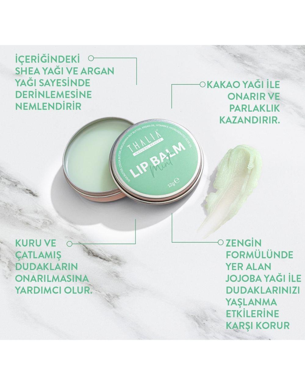 Yoğun Nemlendirme Etkili Nane Aromalı Dudak Balsamı 12Gr