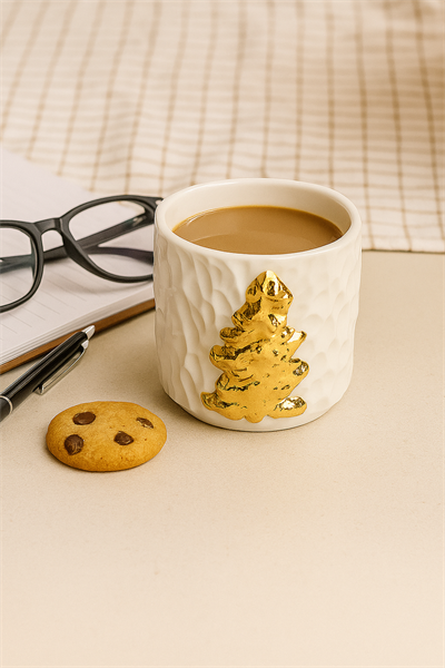 Çam Kazıma Kulpsuz Fincan