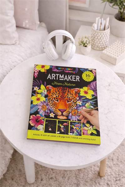 29 Cm Neon Doğa Mandala Kazıma Defter