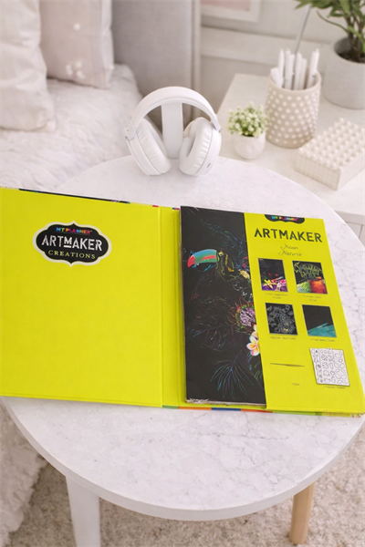 29 Cm Neon Doğa Mandala Kazıma Defter