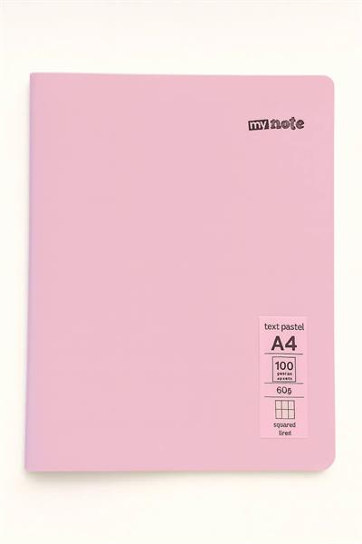 A4 Text Pastel Kareli Defter 100 Yp.
