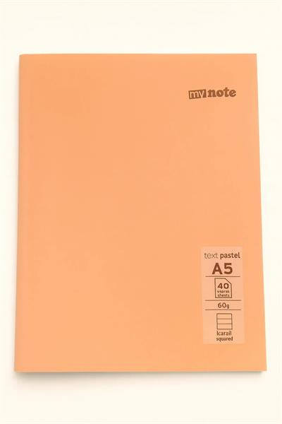 A5 Text Pastel Çizgili Defter 40 Yp.