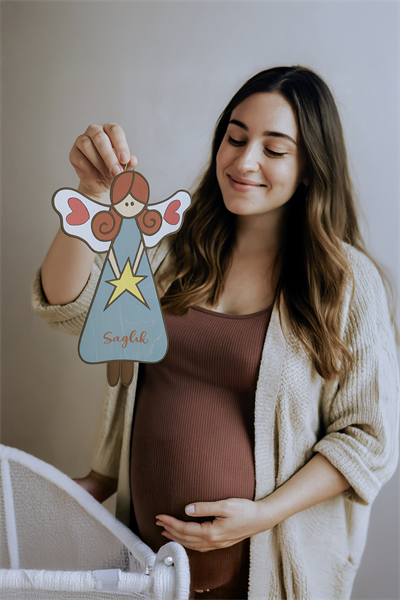 25 Cm Ahşap Melek Sağlık