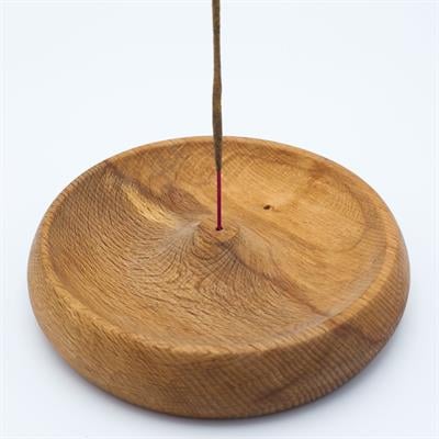 Ahşap Oyma Yuvarlak Tütsü Yatağı