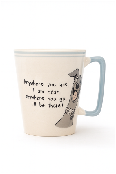 Alman Danua Sözlü Kulplu Kupa