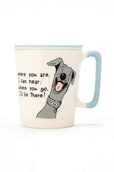 Alman Danua Sözlü Kulplu Kupa