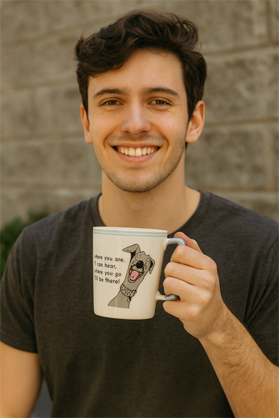 Alman Danua Sözlü Kulplu Kupa