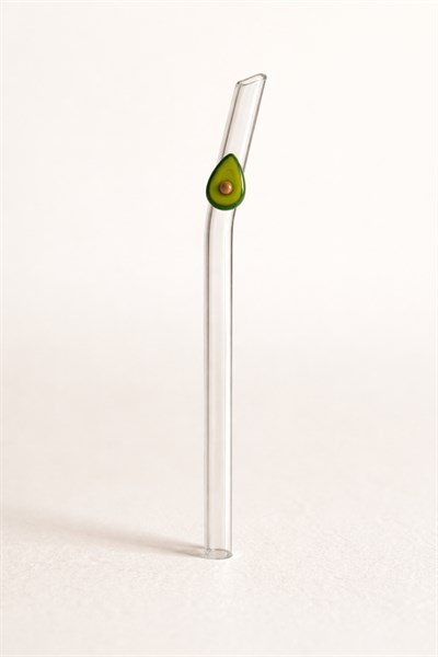 Avokado Figürlü Cam Pipet