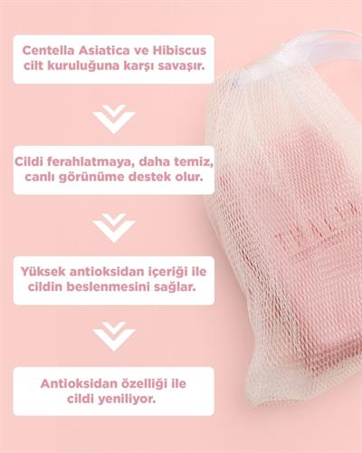 Aydınlatmaya Yardımcı Centella Asiatica & Hibiskus Özlü Lifli Sabun 140Gr