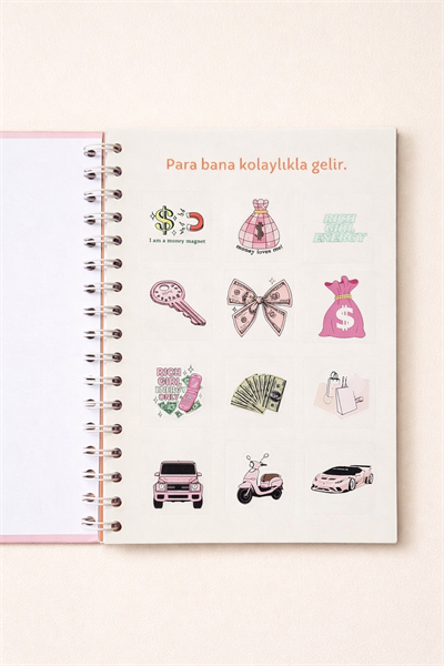 Başarı-Aşk-Sağlık-Mutluluk-Seyahat-Para Mor Manifest Günlüğü