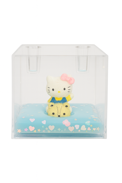 BEYAZ HELLO KITTY YEŞİL SULU SULU KARE KALEMLİK