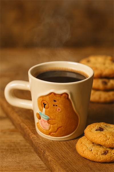 Biberonlu Capybara Kulplu Fincan