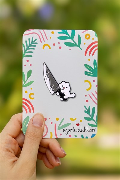 Bıçaklı Mini Canavarcık Rozeti