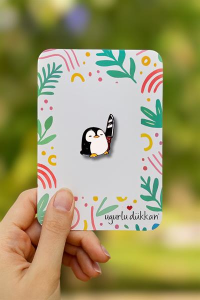 Bıçaklı Penguen Rozeti