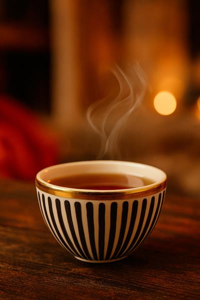 Black White Seramik Kulpsuz Fincan