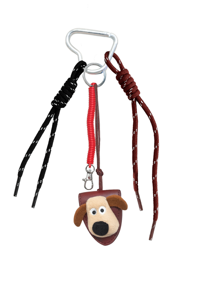 BORDO PELUŞ KÖPEK ÇANTA SÜSÜ