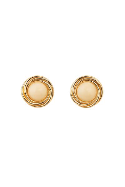 BÜYÜK İNCİLİ GOLD DAİRE KÜPE