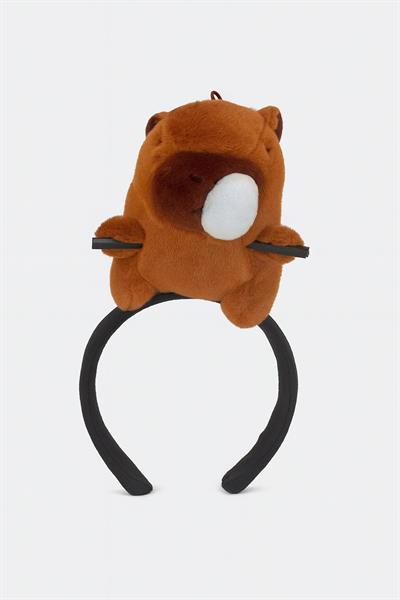 CAPYBARA BALONCUKLU SAÇ TUTMALI TAÇ