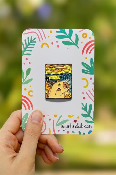 Capybara Çığlık Tablosu Rozeti