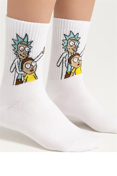 Rıck&Mortyc Desenli Çorap  36-44