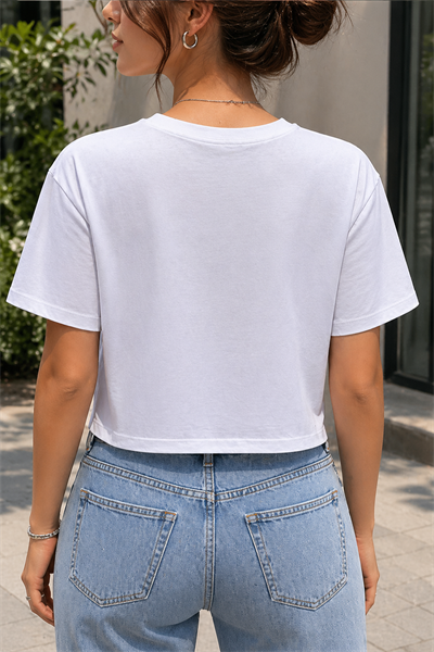 DAİSY DUCK PULLU BEYAZ T SHIRT S