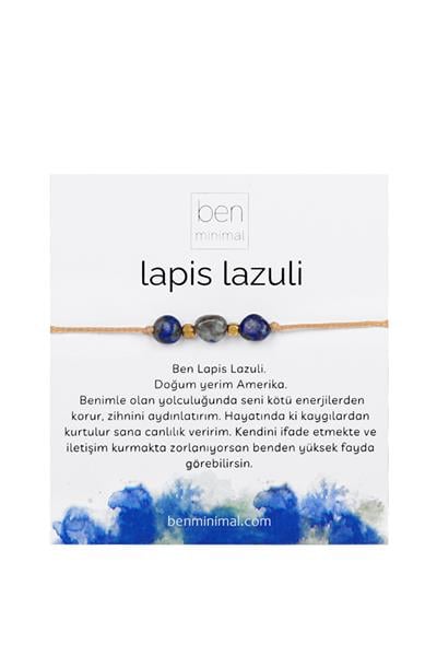 Doğal Taşlı Bileklik - Lapis Lazoli Taşı