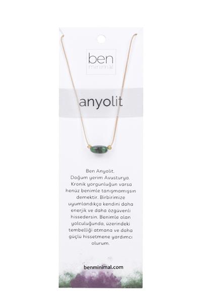 Doğal Taşlı Kolye - Anyolit Taşı