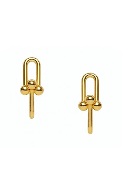 GEÇMELİ GOLD ZİNCİR KÜPE