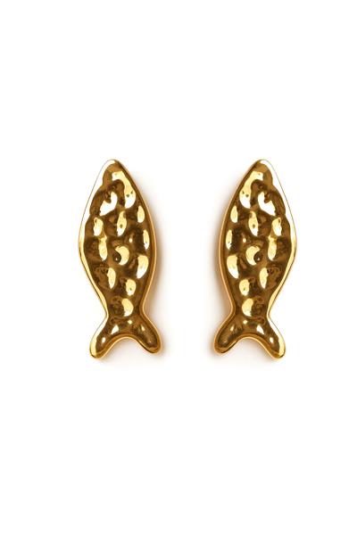 GOLD BÜYÜK BENEKLİ BALIK KÜPE