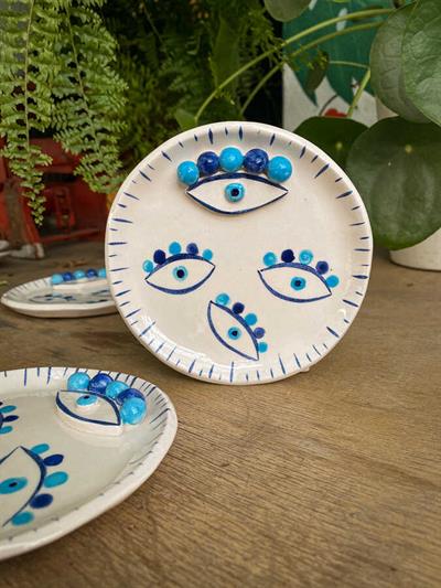Göz Temalı Tabak 12cm