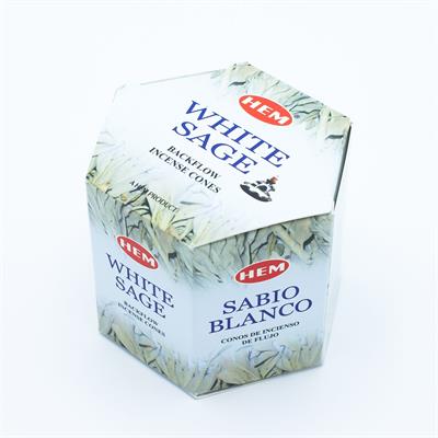 Backflow Whıte Sage ( Hem Ters Akış Konik Tütsü )