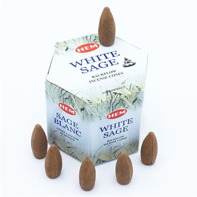 Backflow Whıte Sage ( Hem Ters Akış Konik Tütsü )