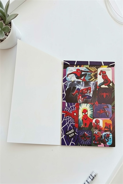 Hologram Yazılı Spiderman Sticker Albümü