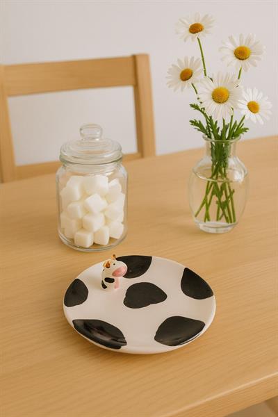 12 cm İnek Seramik Tabak