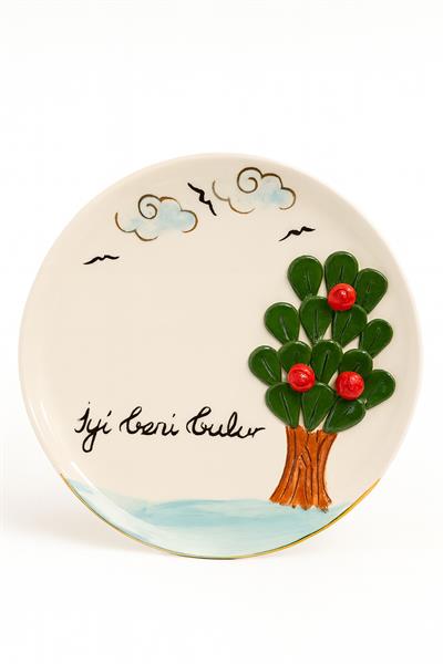 19 Cm İyi Beni Bulur Dekoratif Tabak