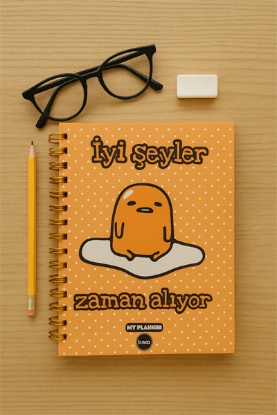 İyi Şeyler Zaman Alıyor Spiral Çizgili Defter