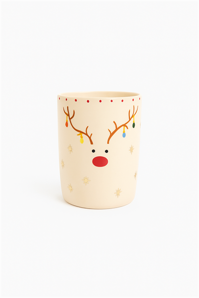 Kar Taneli Geyik Kulpsuz Kupa