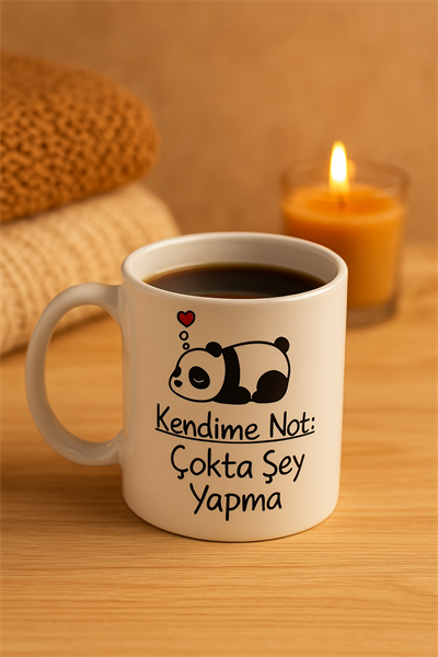 KENDİME NOT: ÇOKTA ŞEY YAPMA KUPA BARDAK