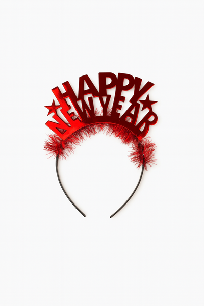 Kırmızı Happy New Year Taç