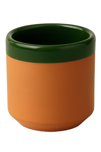 Küçük Çömlek Espresso Bardağı - Koyu Yeşil