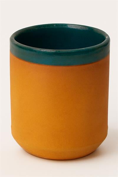 Küçük Çömlek Espresso Bardağı - Petrol Yeşili